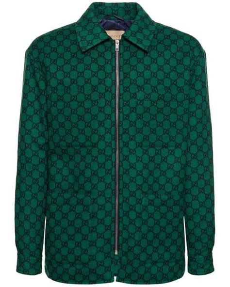 gucci monogram padded wool-felt bomber jacket|Gucci padded bomber jacket.